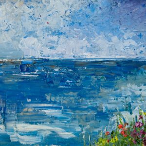 'Never Tired' Seascape oil painting, inspired by Nicaragua, by Sarah Bagg